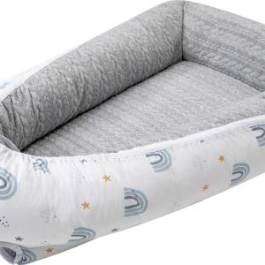 Бебешко гнездо Макси Сива дъга Bubaba