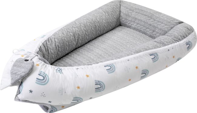 Бебешко гнездо Макси Сива дъга Bubaba