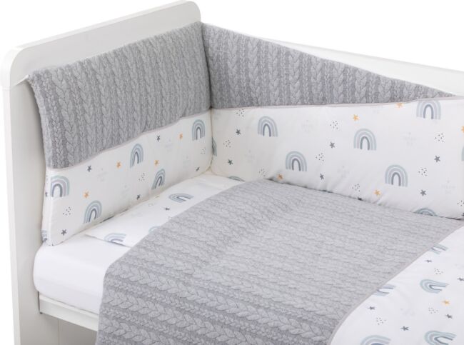 Спален комплект 6 части Сива Дъга Bubaba