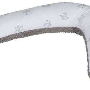 Възглавница за кърмене Сиво-бяла със слончета Bubaba