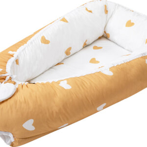 Бебешко гнездо Макси Жълто сърце Bubaba