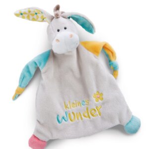 Мека кърпичка за гушкане Магаре NICI 25х25см 0+месеца