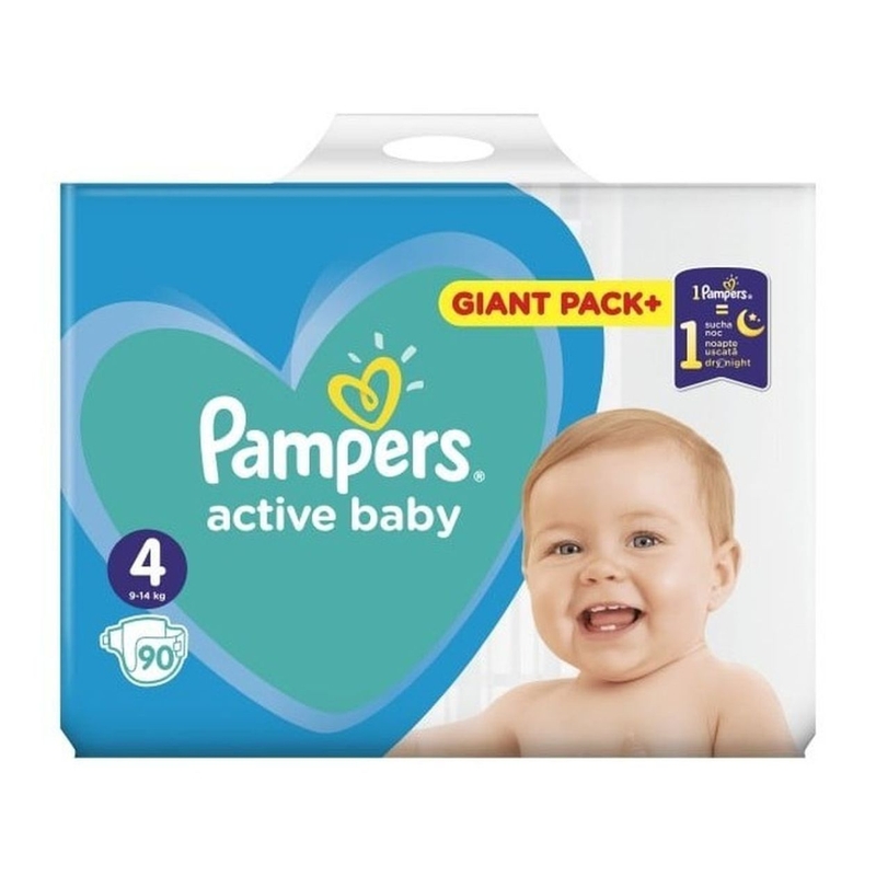 PAMPERS Памперси Active baby GPP, S4, 90бр.