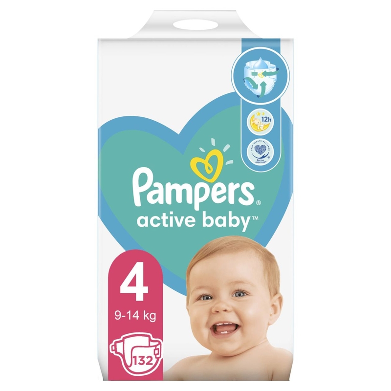 PAMPERS Памперси Active baby MB, S4, 132бр.