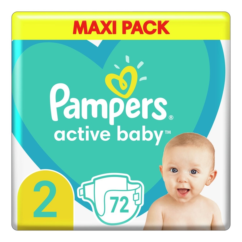 PAMPERS Памперси Active baby VPP, S2, 72бр.