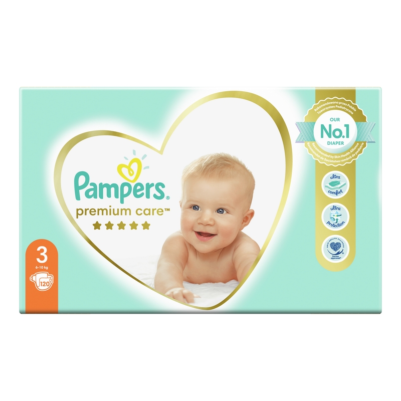 PAMPERS Памперси Premium Care MB, S3, 120бр.