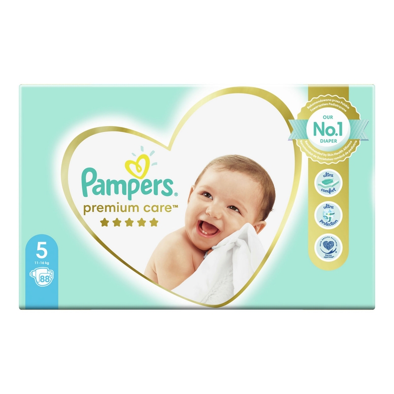 PAMPERS Памперси Premium Care MB, S5, 88бр.