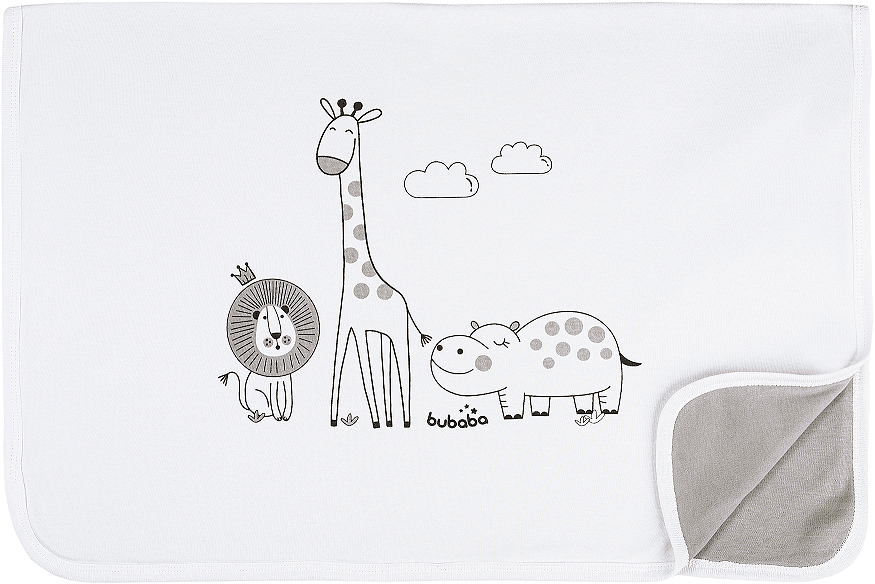 Двулицево детско памучно одеяло Сафари 70х90см