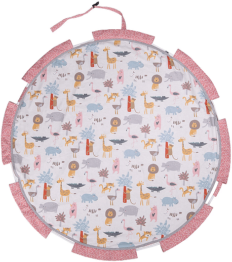 Килимче за игра 2в1 Розово сафари FREEON