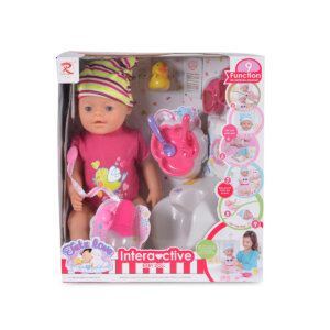 Кукла пишкаща и плачеща с боди 46см 8196