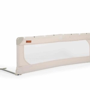 Преграда за легло бежова 130 cm лен