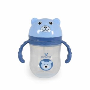 Чаша със сламка 240ml Berry син C0586