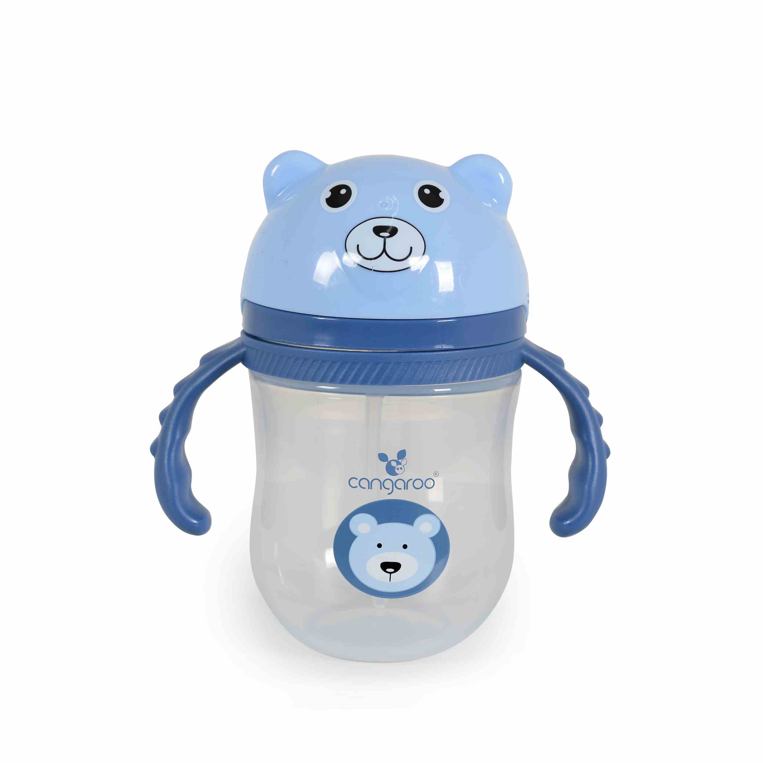 Чаша със сламка 240ml Berry син C0586