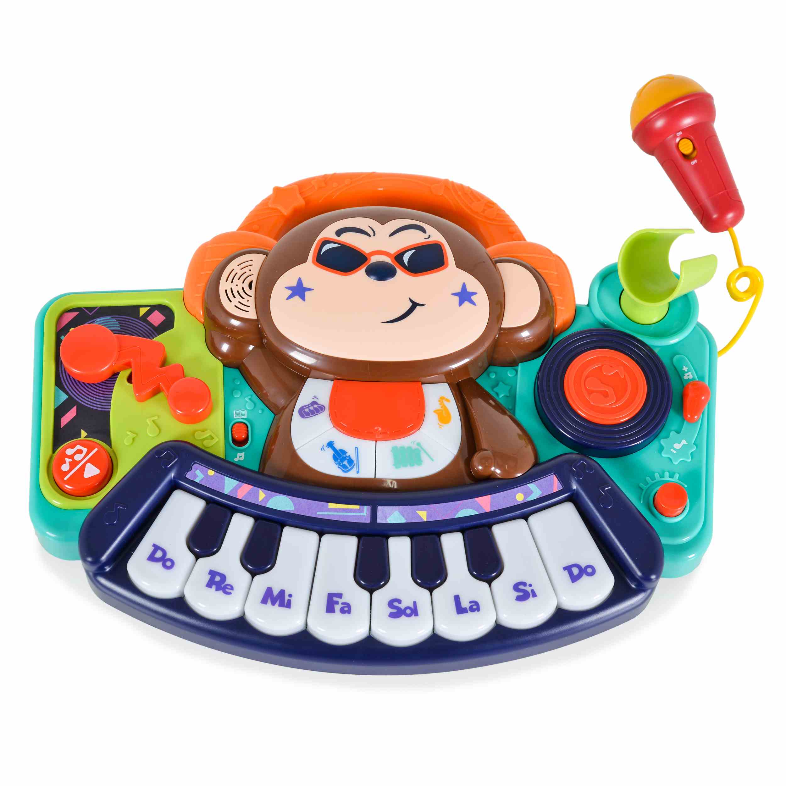 Музикална играчка Мини пиано с микрофон DJ Monkey 3137