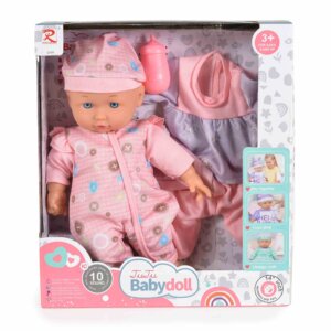 Музикална кукла 36см с меко тяло и комплект дрехи 6390