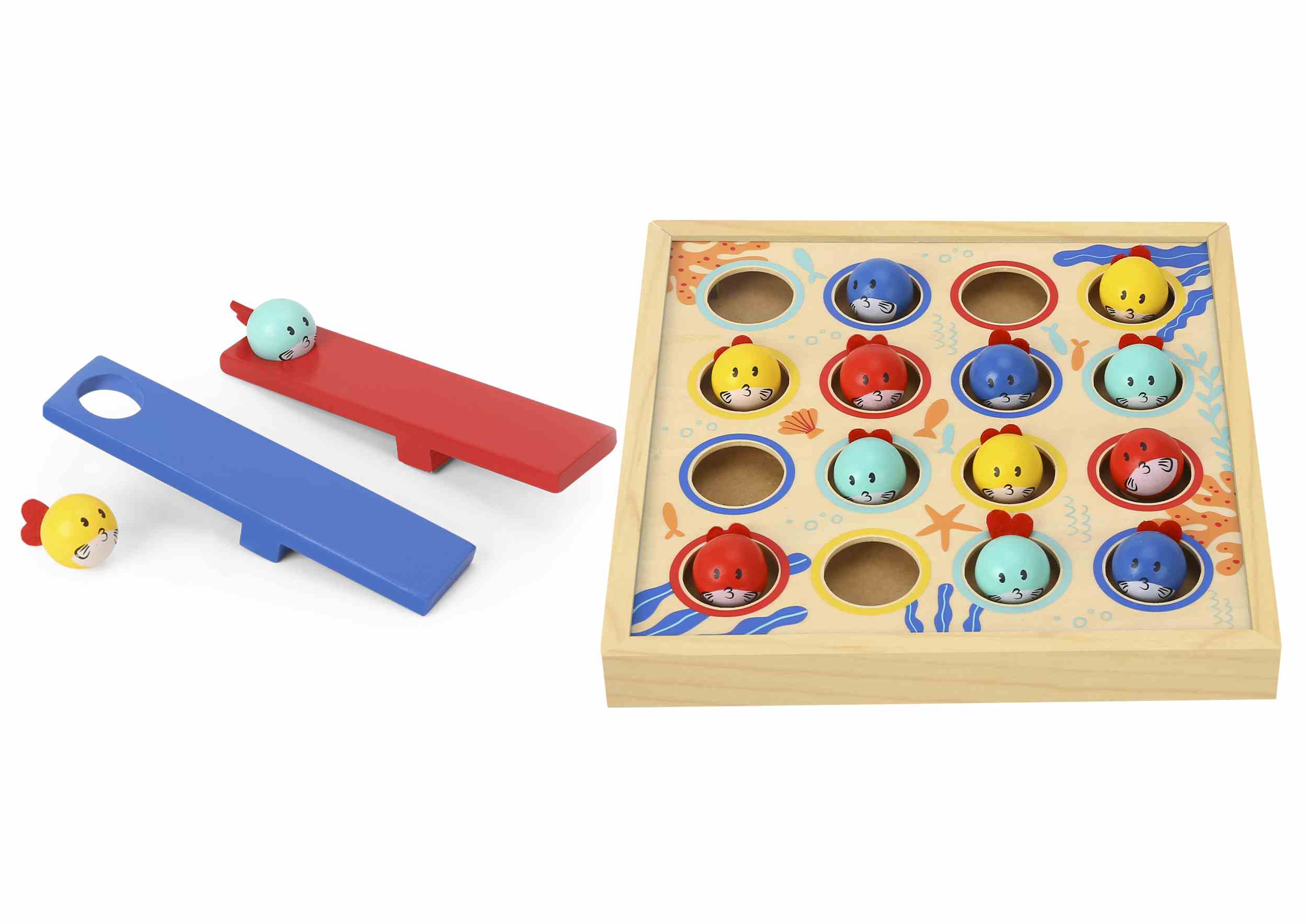 Дървена игра Риболов TF980 19 части