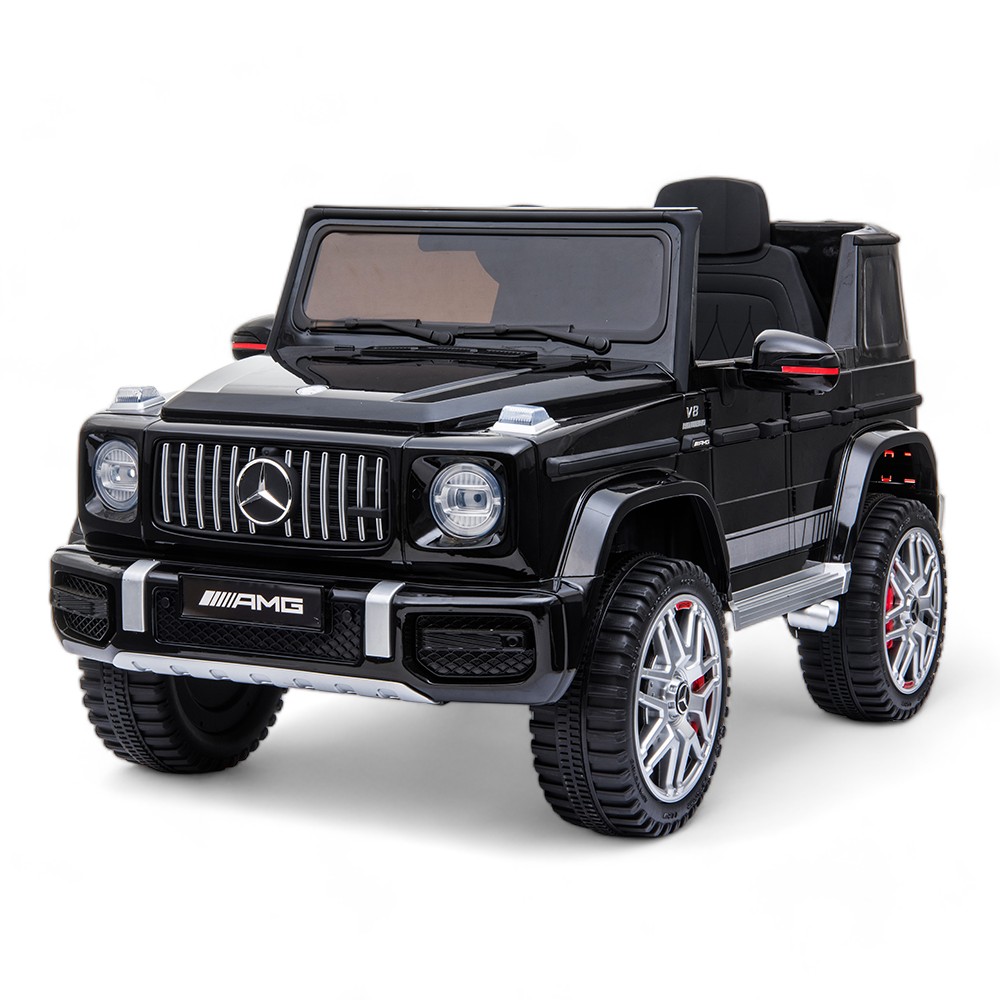 Акумулаторна кола черна джип Mercedes G63 металик BBH003