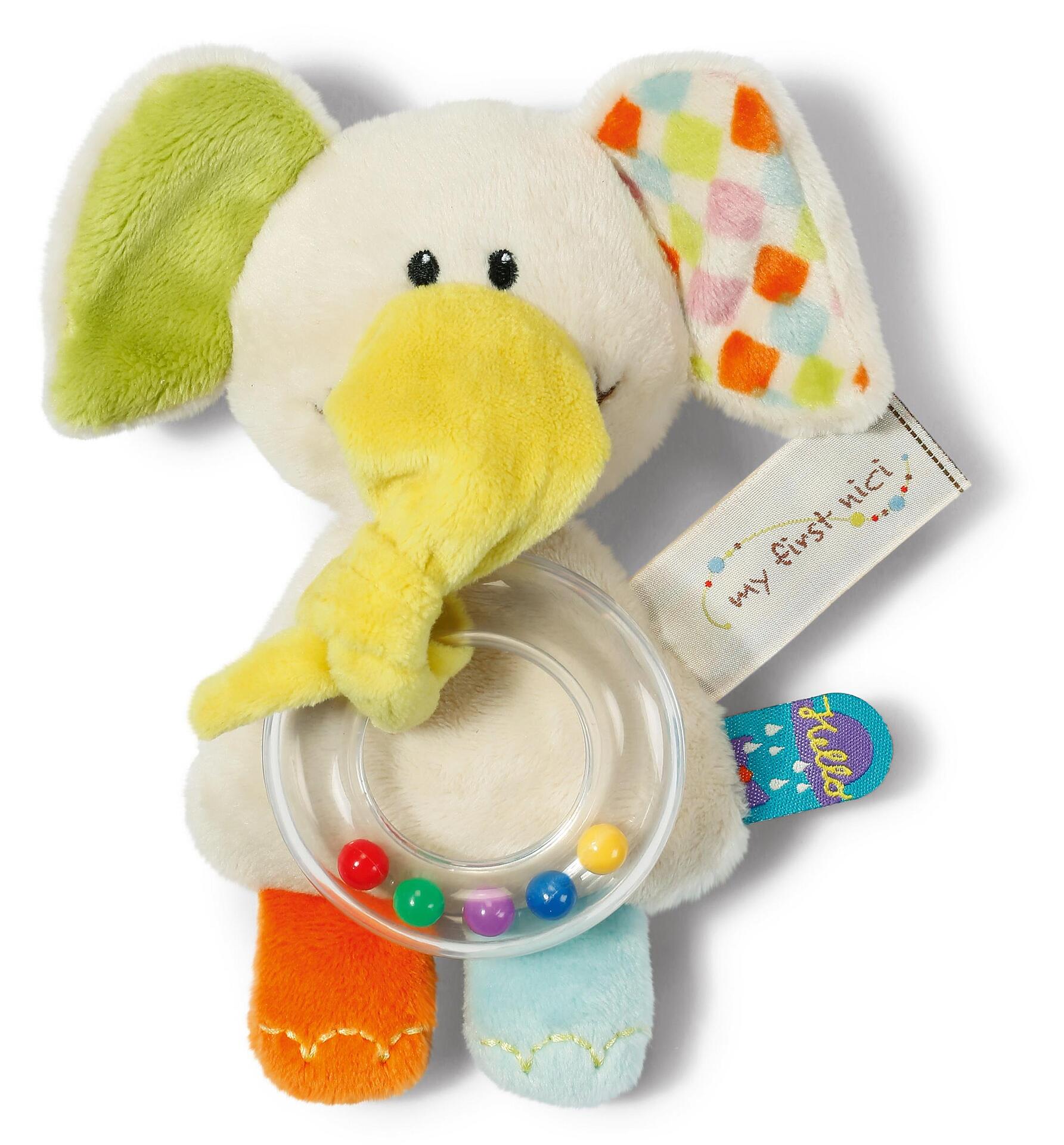 NICI Дрънкалка Слонът Дънди 15х12см 3+мес