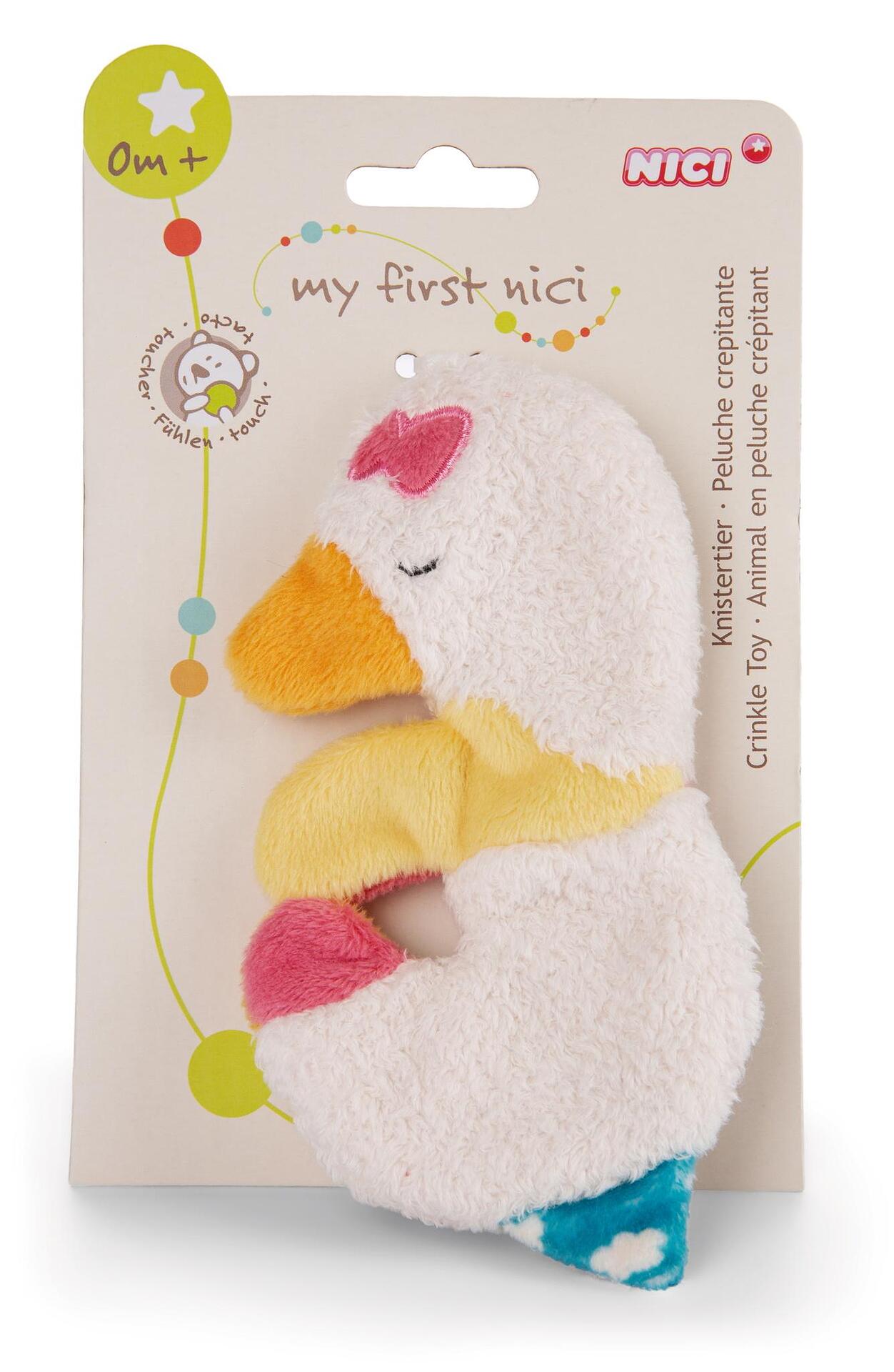 Мека играчка 0+мес 14см Спящата Гъска Гитти NICI