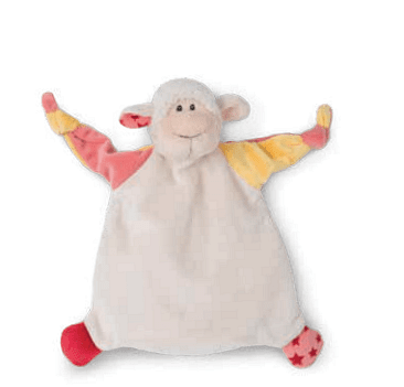 Мека кърпичка за гушкане Овца NICI 25х25см 0+месеца