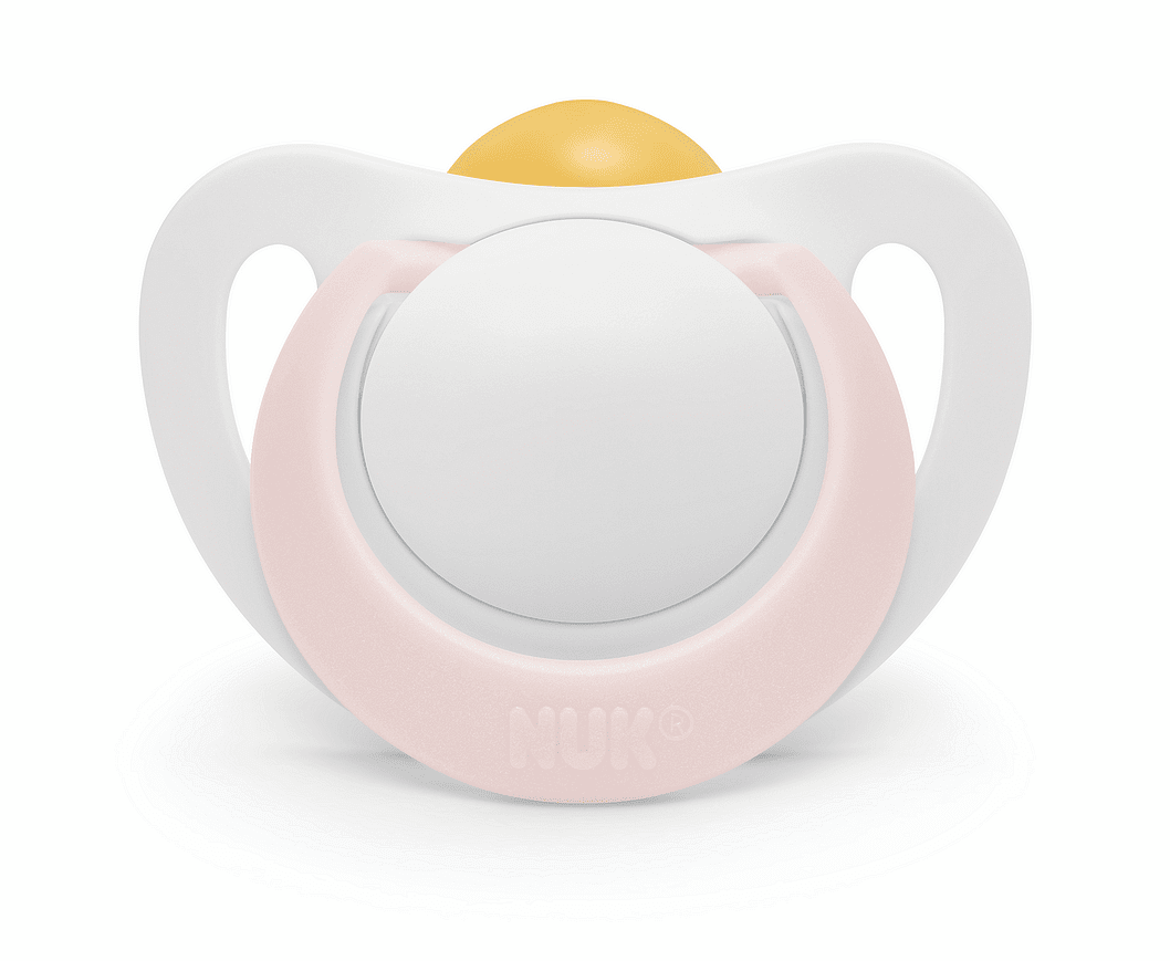 Залъгалка каучук STAR+box 0-6мес Бяло/Розово NUK биберон 1бр