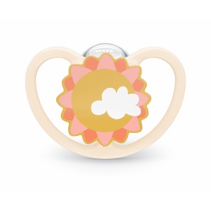 Биберон Space+box Слънце 6-18мес NUK залъгалка силикон 1бр