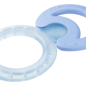 NUK Чесалка за зъби студена Синя с 1 ринг