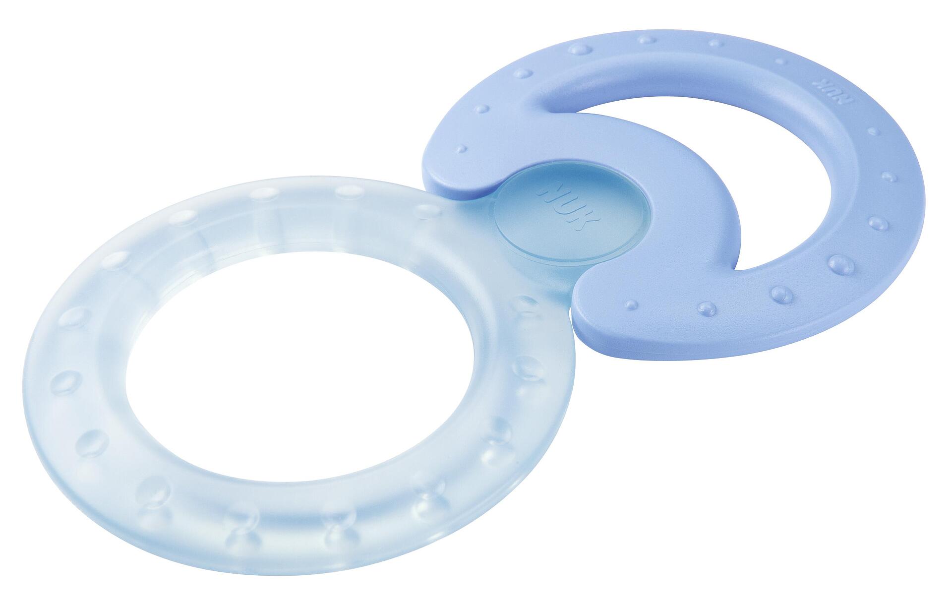 NUK Чесалка за зъби студена Синя с 1 ринг