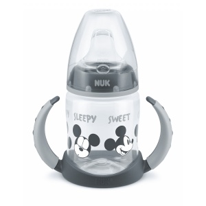 Mickey grey Шише 150мл First Choice РР Temperature Control с накрайник силикон 6+мес.