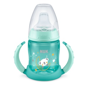 Glow in the Dark Синьо Шише 150мл First Choice РР Temperature Control с накрайник силикон 6+мес.