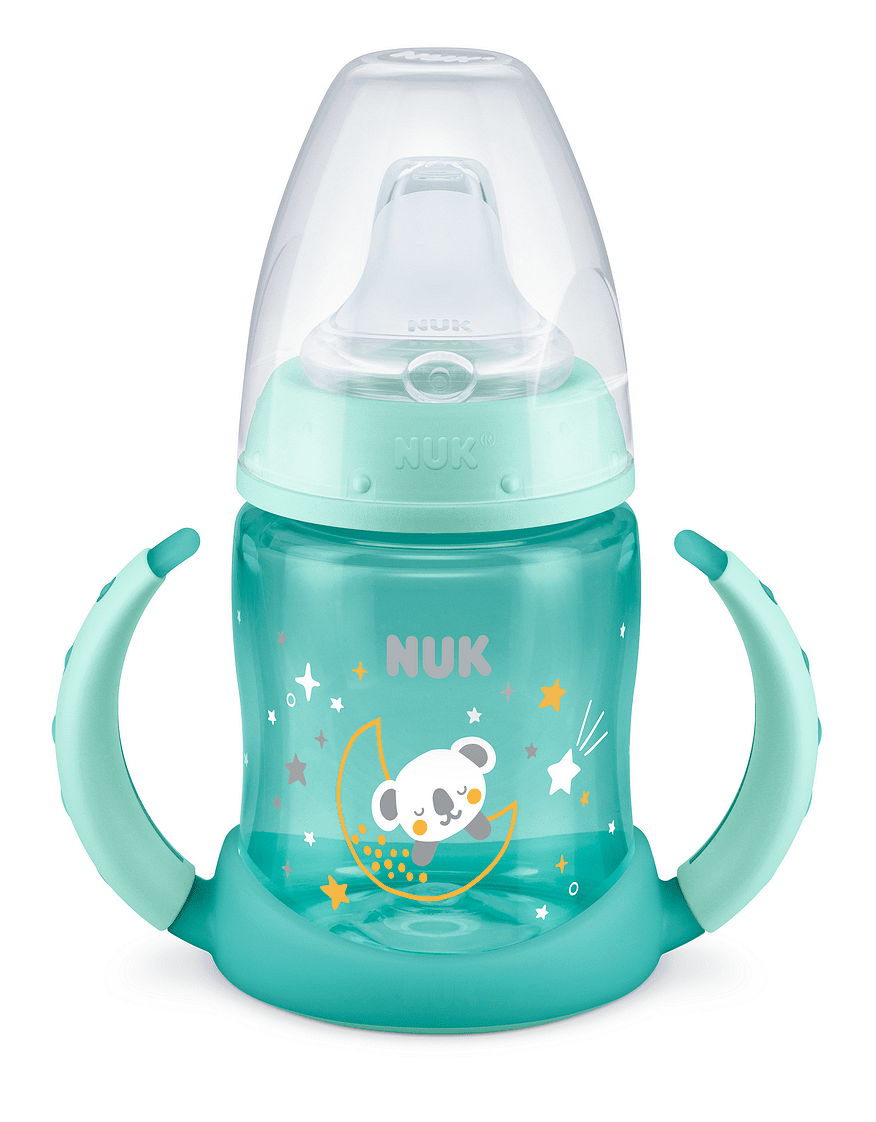 Glow in the Dark Синьо Шише 150мл First Choice РР Temperature Control с накрайник силикон 6+мес.