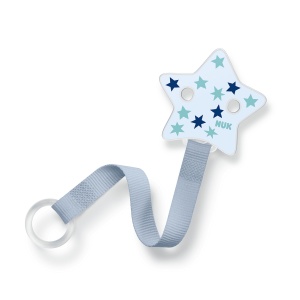 NUK лента за биберон Синя звезда