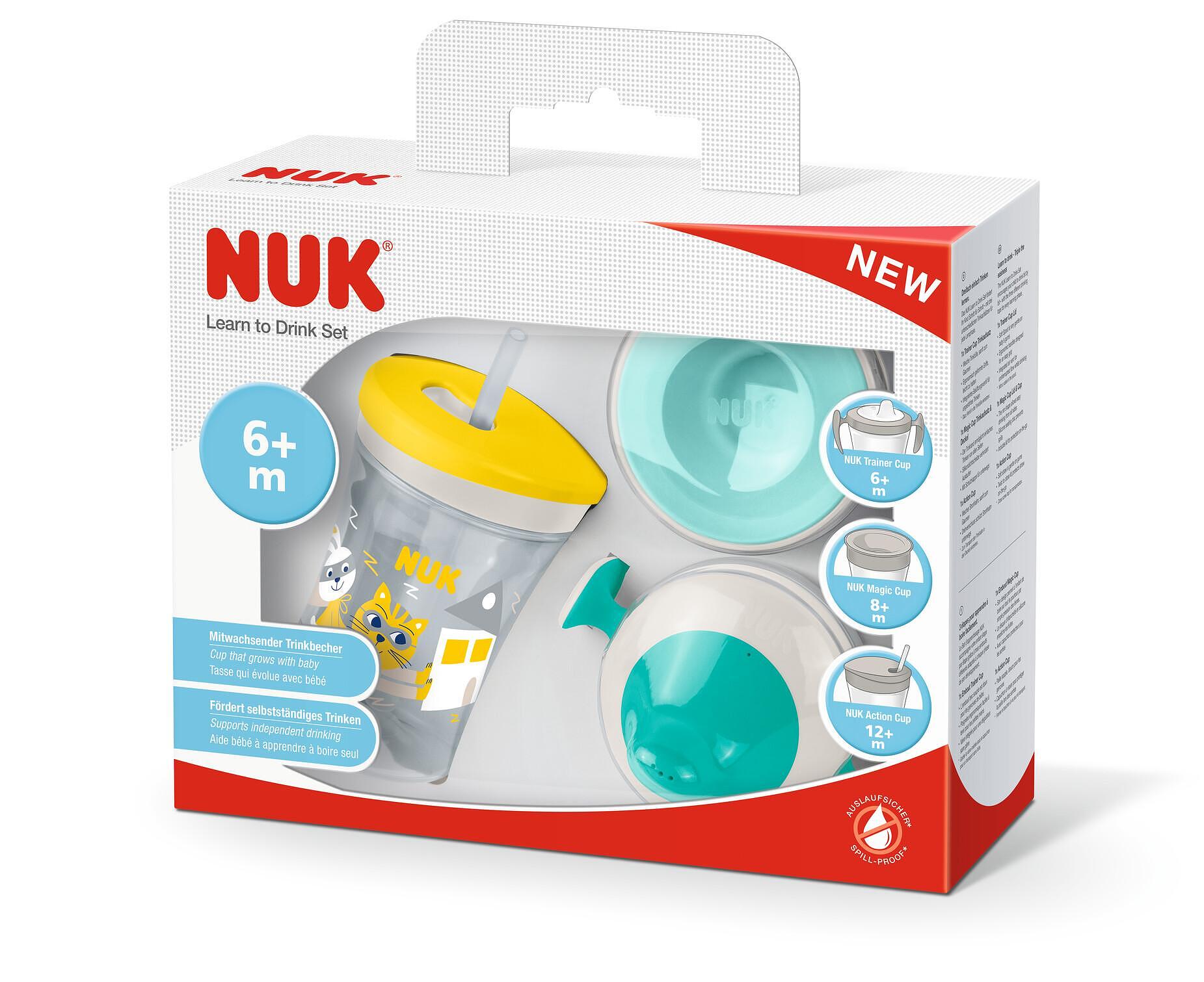 Сет чаши Nuk Evolution Cups неутрален All-in-one