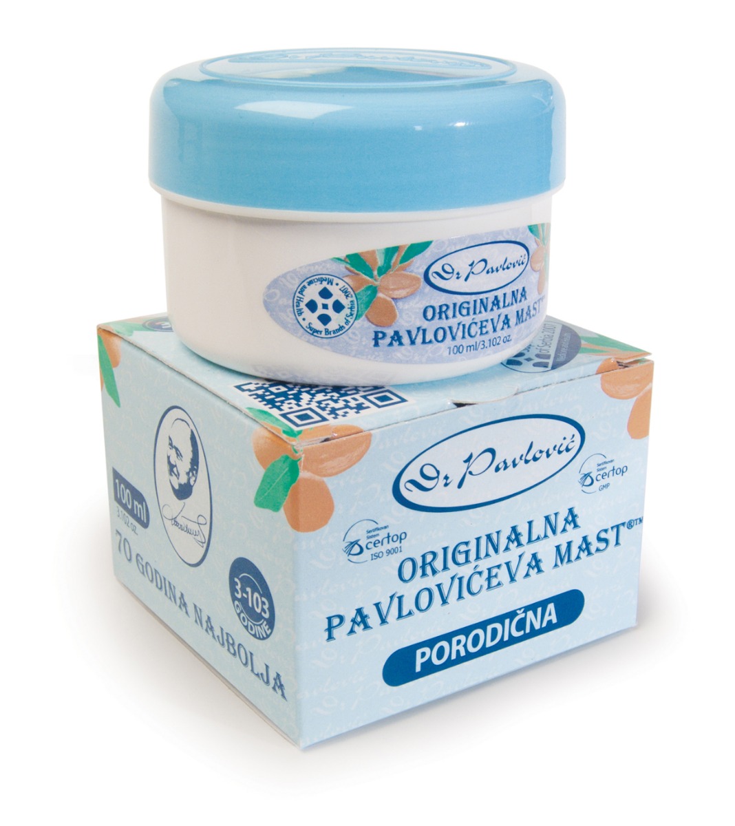 Оригинална Павловича мас 3+ 100мл Крем Д-р Павлович