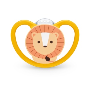 Биберон Space+box Лъв 18-36мес NUK залъгалка силикон 1бр