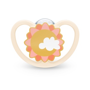 Биберон Space+box Слънце 18-36мес NUK залъгалка силикон 1бр