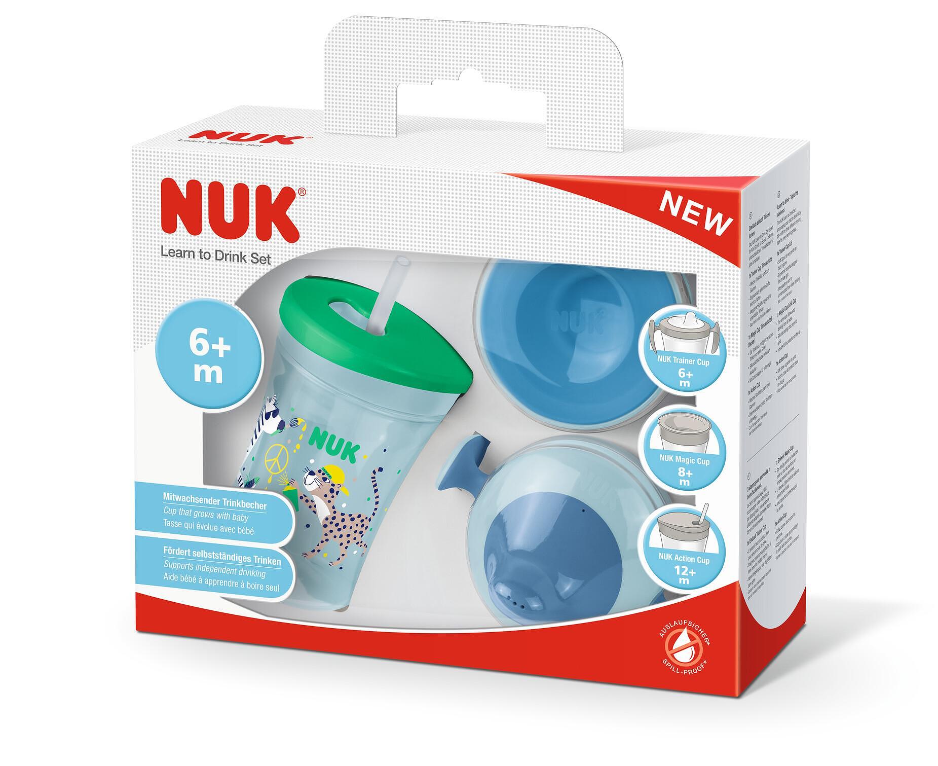 Сет чаши Nuk Evolution Cups момче All-in-one