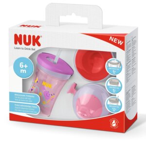 Сет чаши Nuk Evolution Cups момиче All-in-one