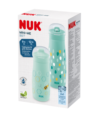 Сет бебешки чаши NUK MINI-ME 2в1 - ЧАША SIP + ЧАША FLIP