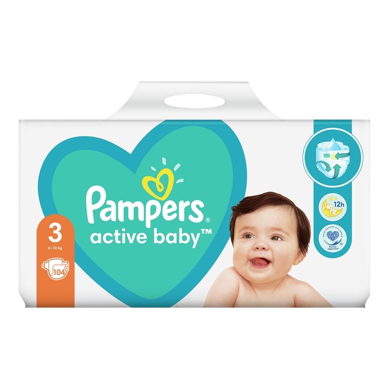 Памперси Active baby GPP S3 104бр