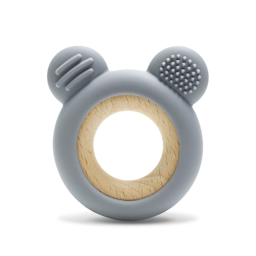 СИЛИКОНОВА ГРИЗАЛКА С БУК МЕЧЕ GREY