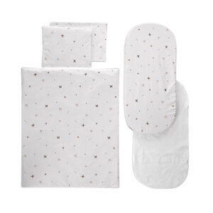 СЕТ ЗА ДЕТСКА КОЛИЧКА HONEY BUNNY БЕЖОВО С ПРОТЕКТОР