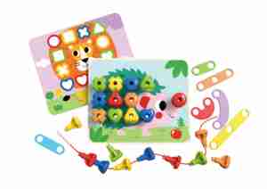 Дървена низанка Rainbow TK089