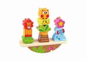 Дървена низанка за баланс Animals TY278A