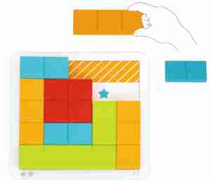 Дървен пъзел с форми TL676