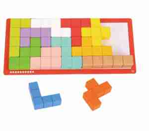 Дървен пъзел тетрис TF280