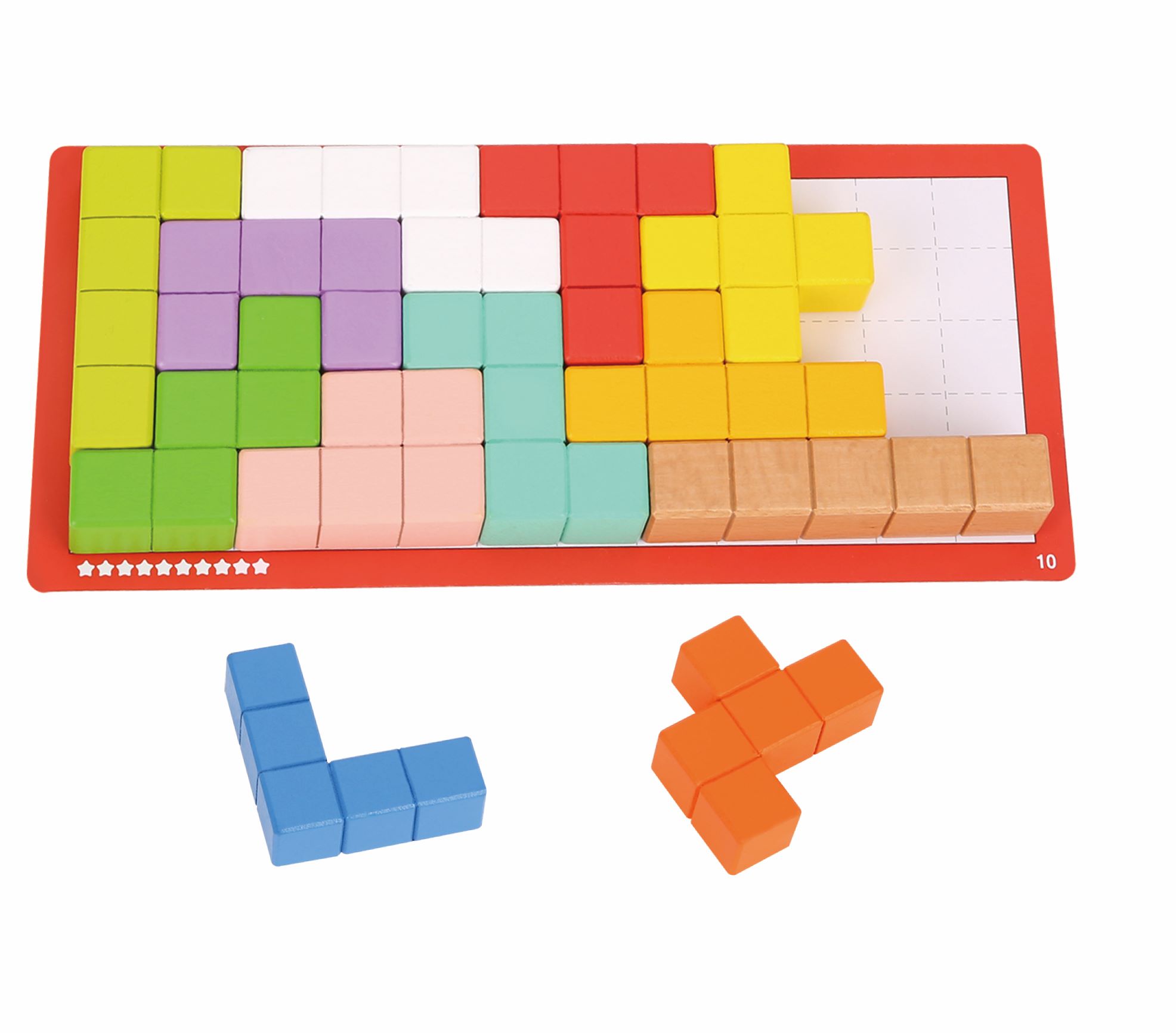 Дървен пъзел тетрис TF280