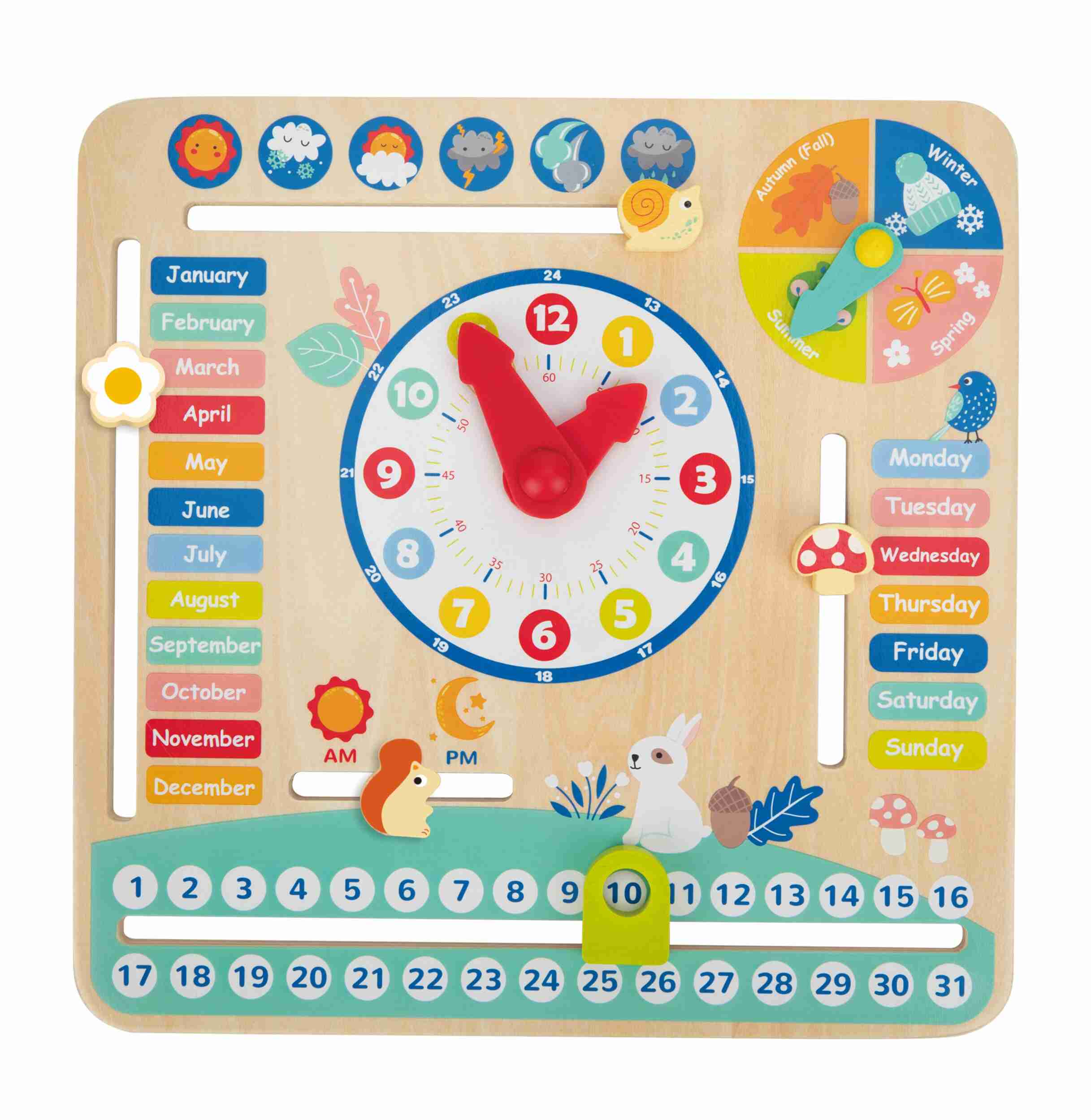 Дървен календар с месеци TF329A