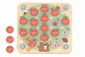 Дървена игра за памет Apple TH452N