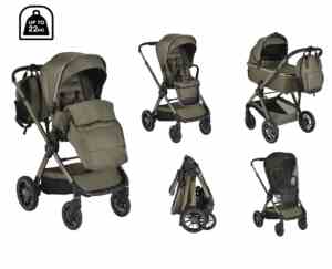 Комбинирана детска количка 2в1 iClick зеленa